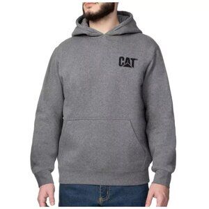 NEW CAT Mens XL Gray Hoodie Cotton S3 Cord Management Heavy Duty